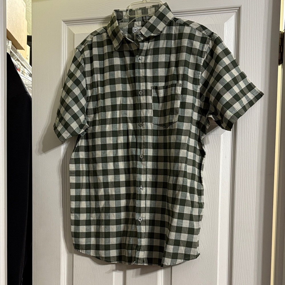 Men's Green Checkered Shirt